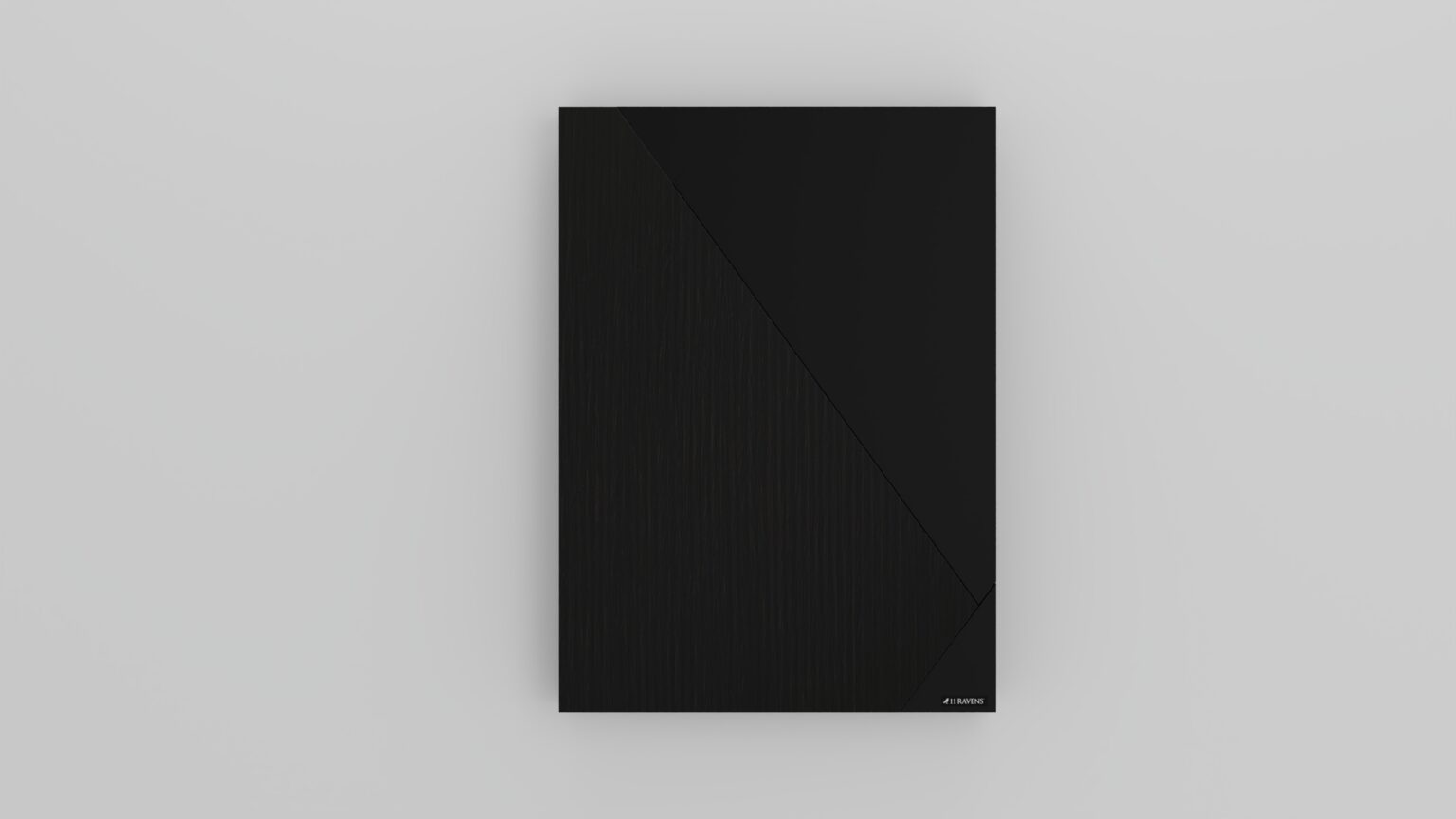 A rectangular, black external hard drive with a diagonal split design and small Seagate logo in the corner sits on a light gray background—offering a sleek look reminiscent of the Cardinal Dartboard.