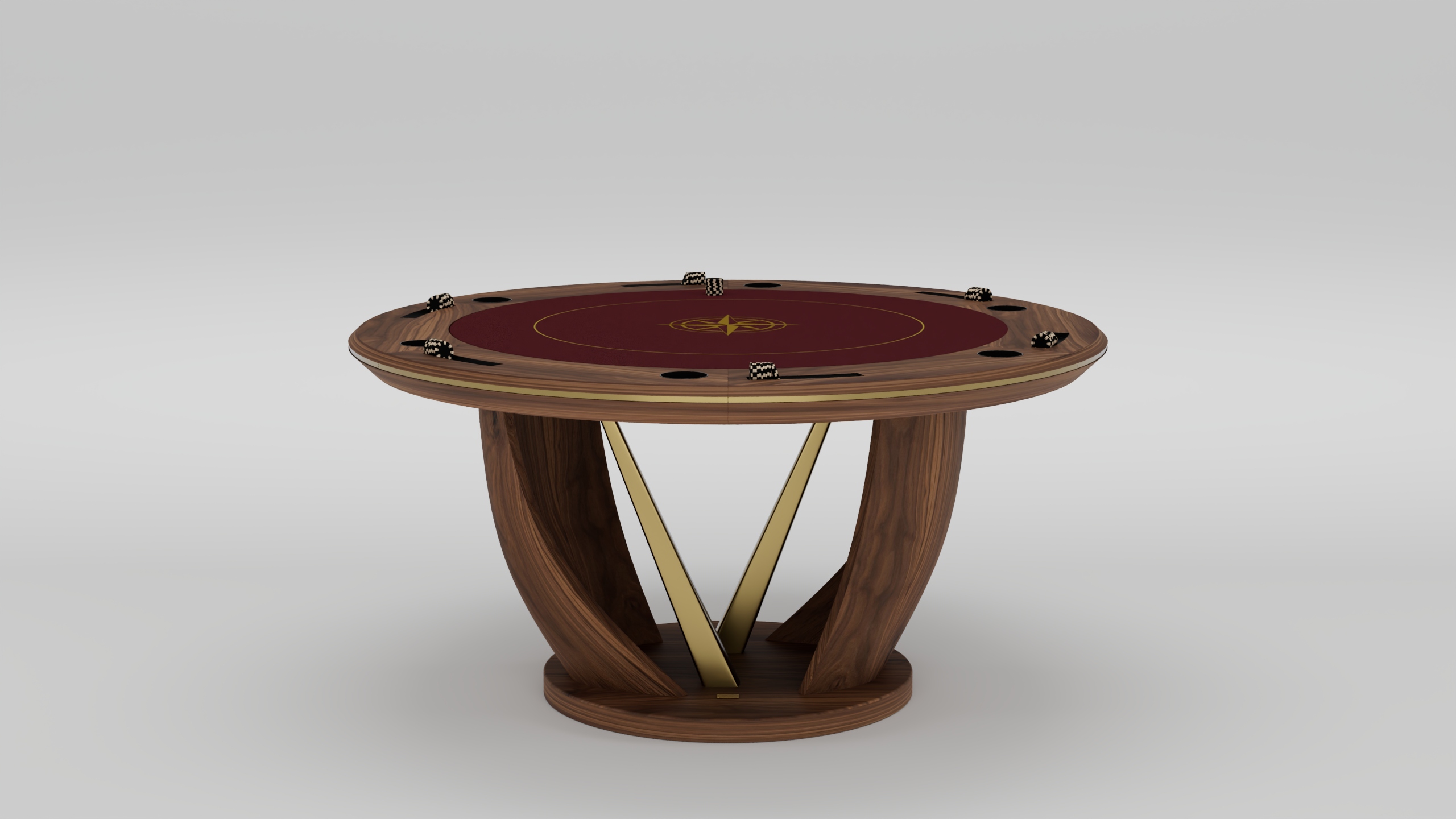 Rubinacci Round Poker Table
